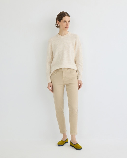 Imagen 0 de Pantalón skinny de sarga de mujer