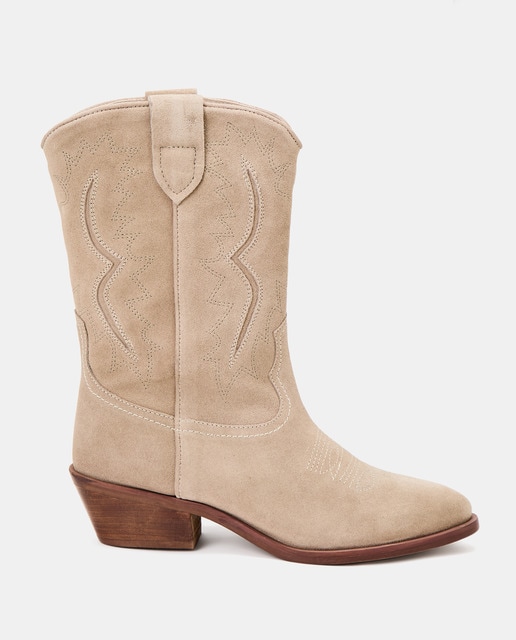 Imagem 0 de Botas Cowboy em Pele com Cortes