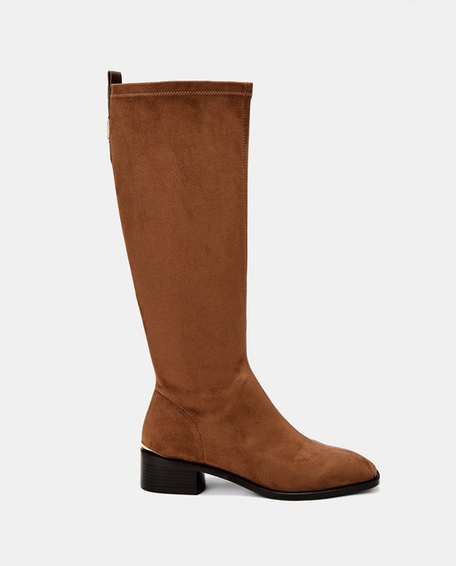 Imagem 0 de Botas de Salto com Elástico e Salto Baixo