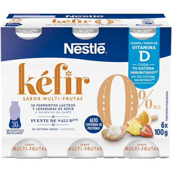 Multifruit flavour kefir 6-pack units 100 g