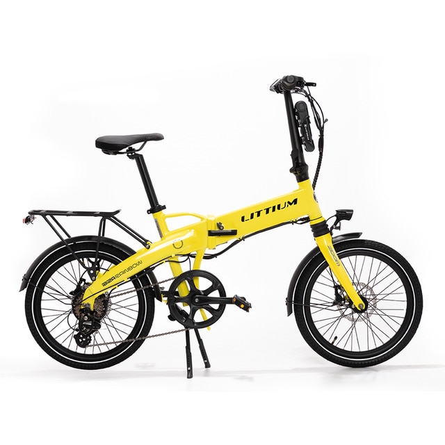 Imagen 0 de Bicicleta eléctrica plegable Littium Ibiza Rainbow Yellow Stone