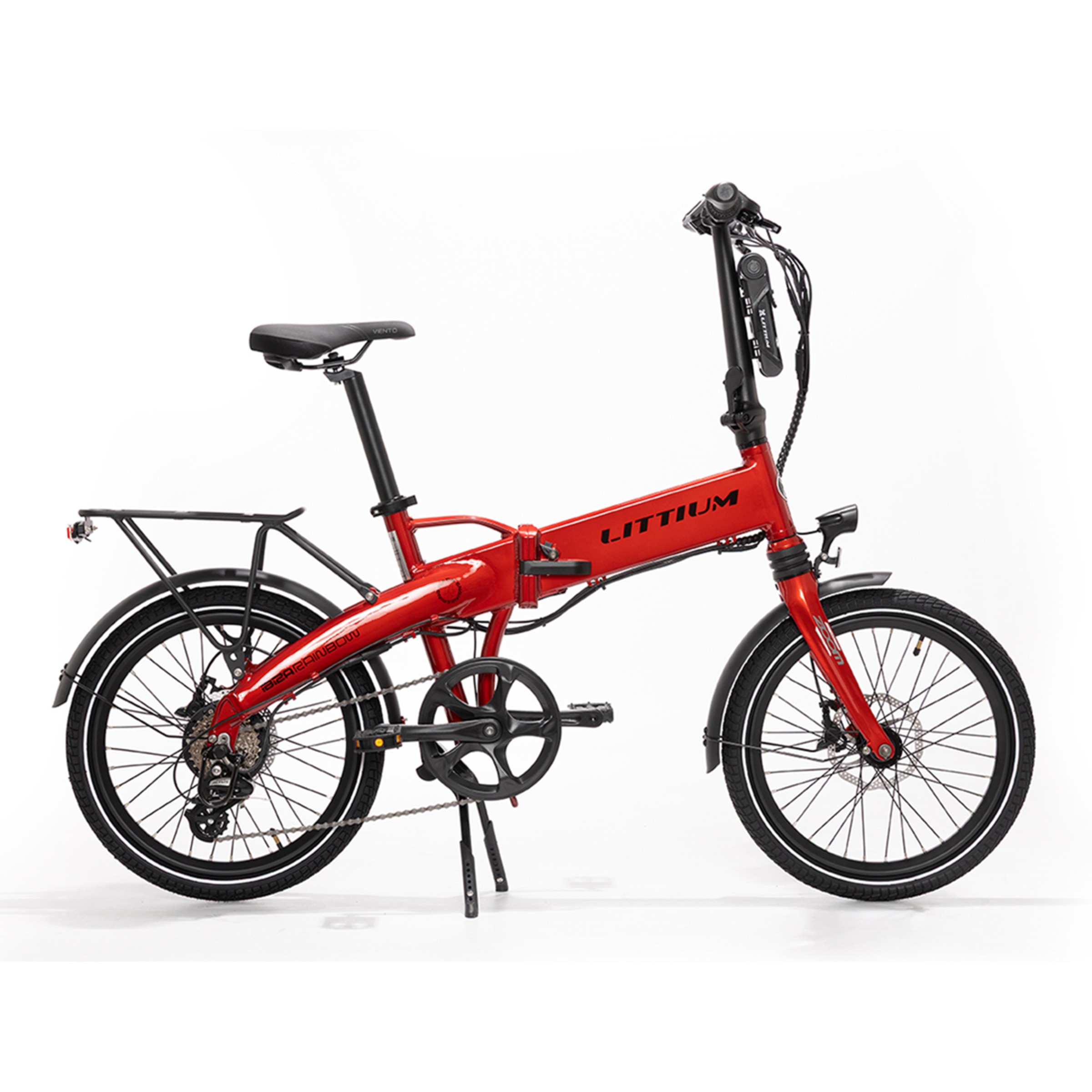 Bicicleta Elétrica Dobrável Ibiza Rainbow - Red Chili Vermelho-1