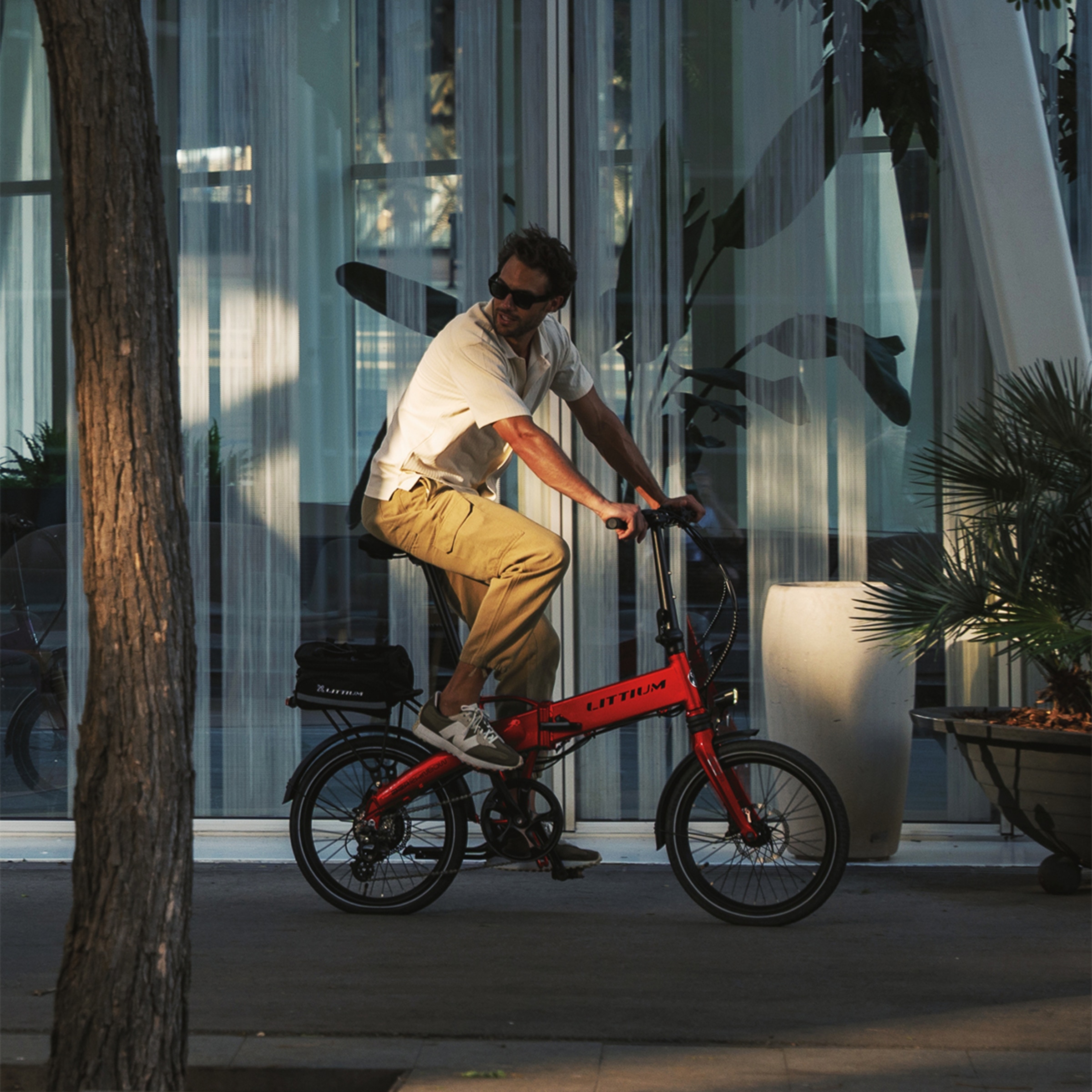 Bicicleta Elétrica Dobrável Ibiza Rainbow - Red Chili Vermelho-11