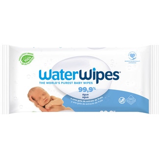 toallitas húmedas infantiles 99.9% agua y una gota de extracto de fruta envase 60 unidades - Waterwipes
