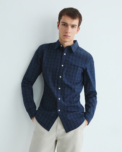 Imagen 0 de Camisa de hombre de manga larga, slim fit.