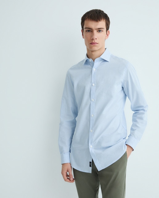 Imagen 0 de Camisa de hombre de manga larga, slim fit.