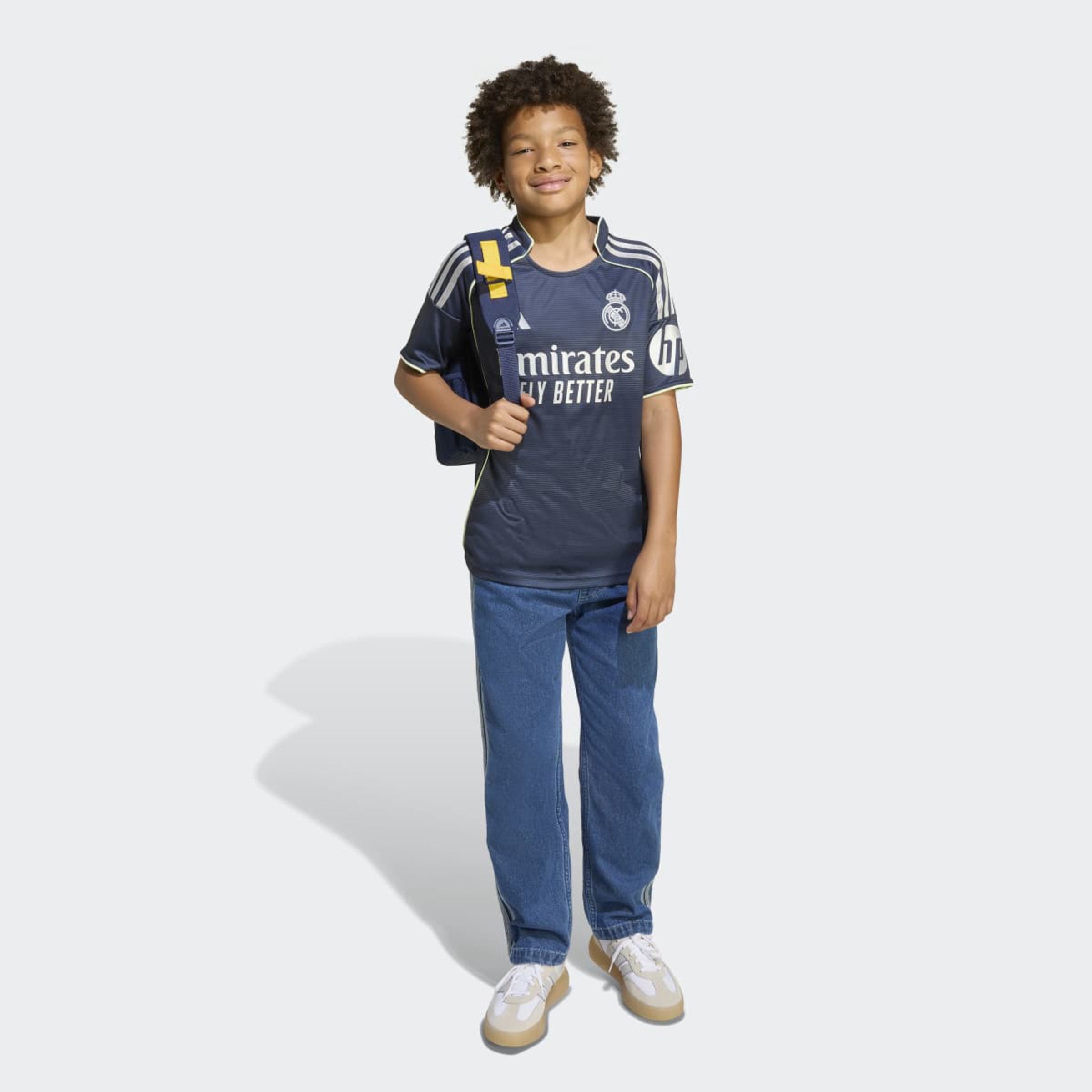 T-shirt de Criança 2.º Equipamento Real Madrid CF 2025-2026 Azul-5