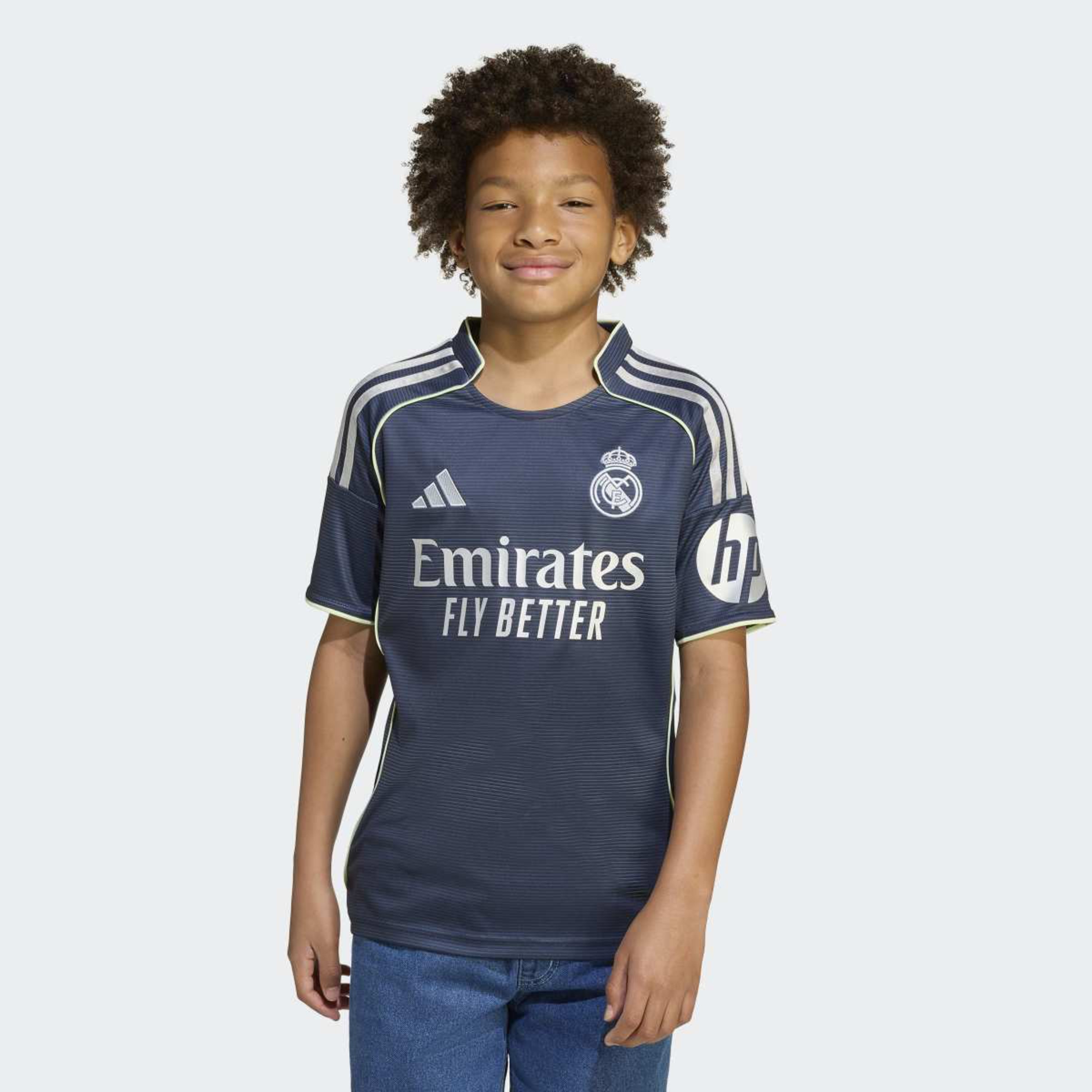 T-shirt de Criança 2.º Equipamento Real Madrid CF 2025-2026 Azul-1