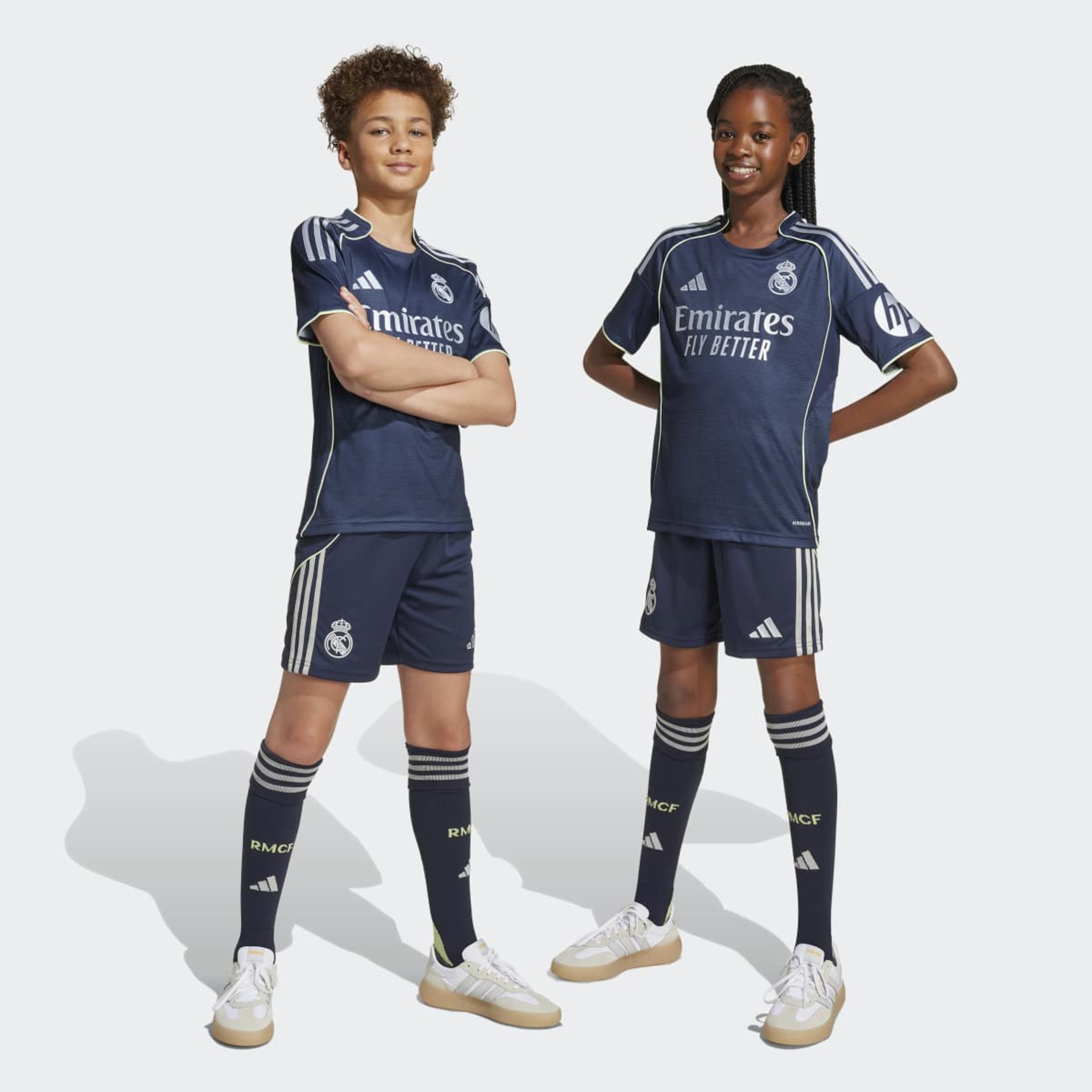 Conjunto de Criança 2.º Equipamento Real Madrid CF 2025-2026 Azul-1