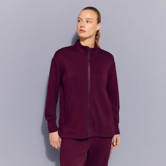 Imagem 0 de Sweatshirt Aberta de Viscose com Capuz Sportcasual de Mulher