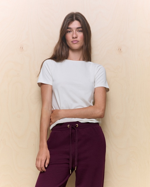 Imagen 0 de Camiseta de mujer manga corta algodón elastano
