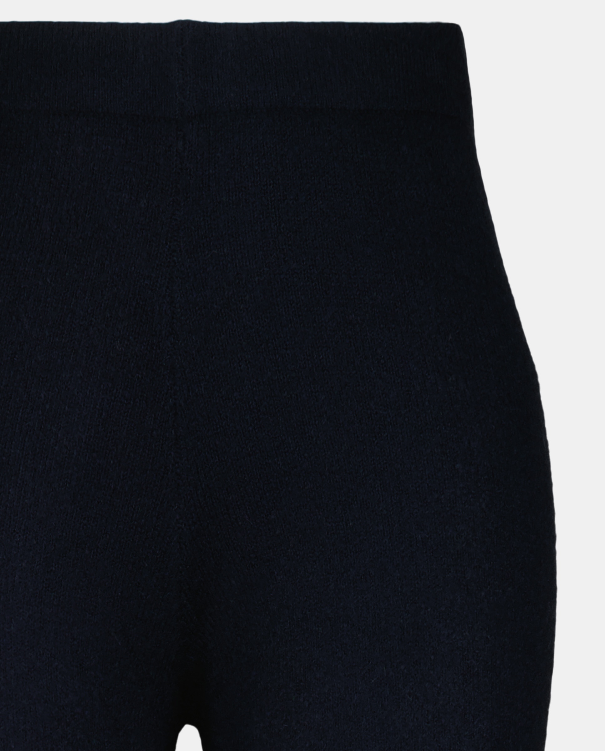 Calças de Tricot de Malha Grossa Azul-marinho-5