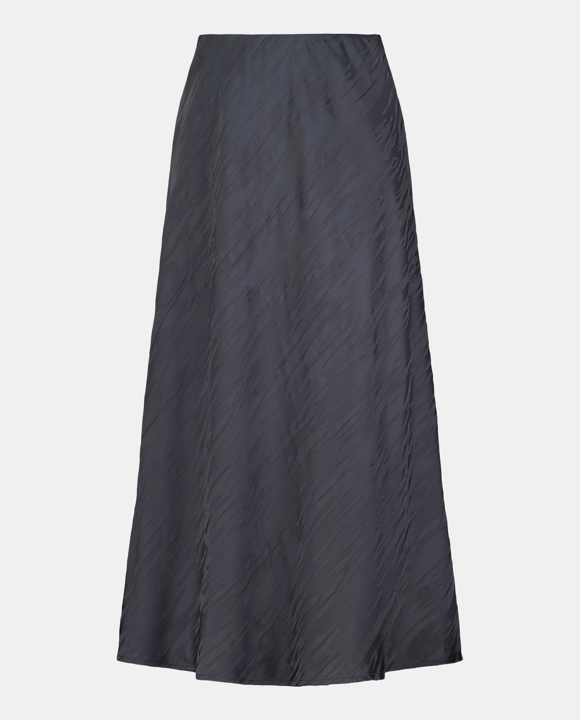 Saia Midi com Jacquard Cinzento-escuro-4