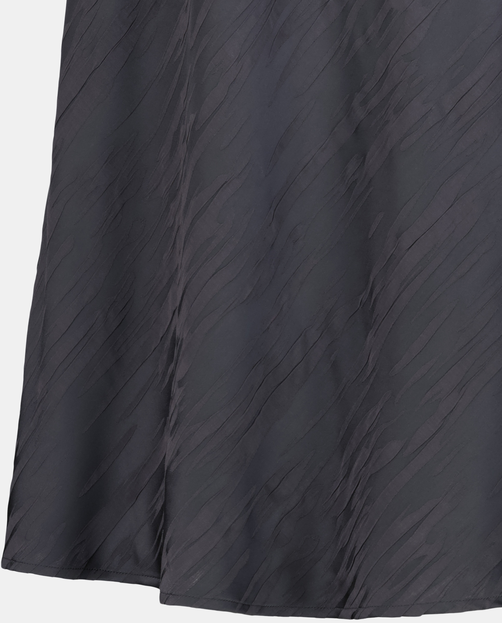 Saia Midi com Jacquard Cinzento-escuro-5