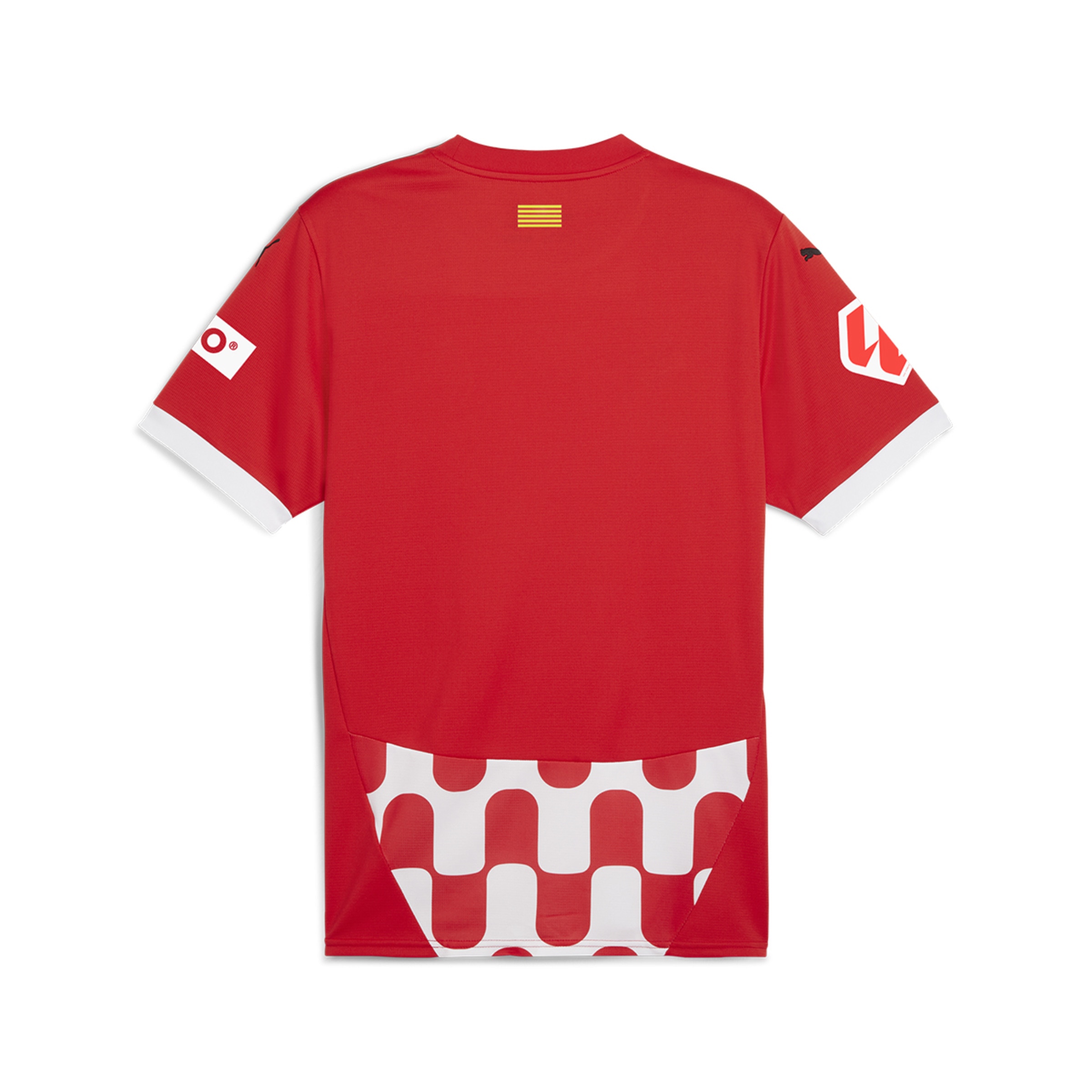 T-shirt de Homem 1.º Equipamento Girona FC 2024-2025 Réplica Vermelho-2