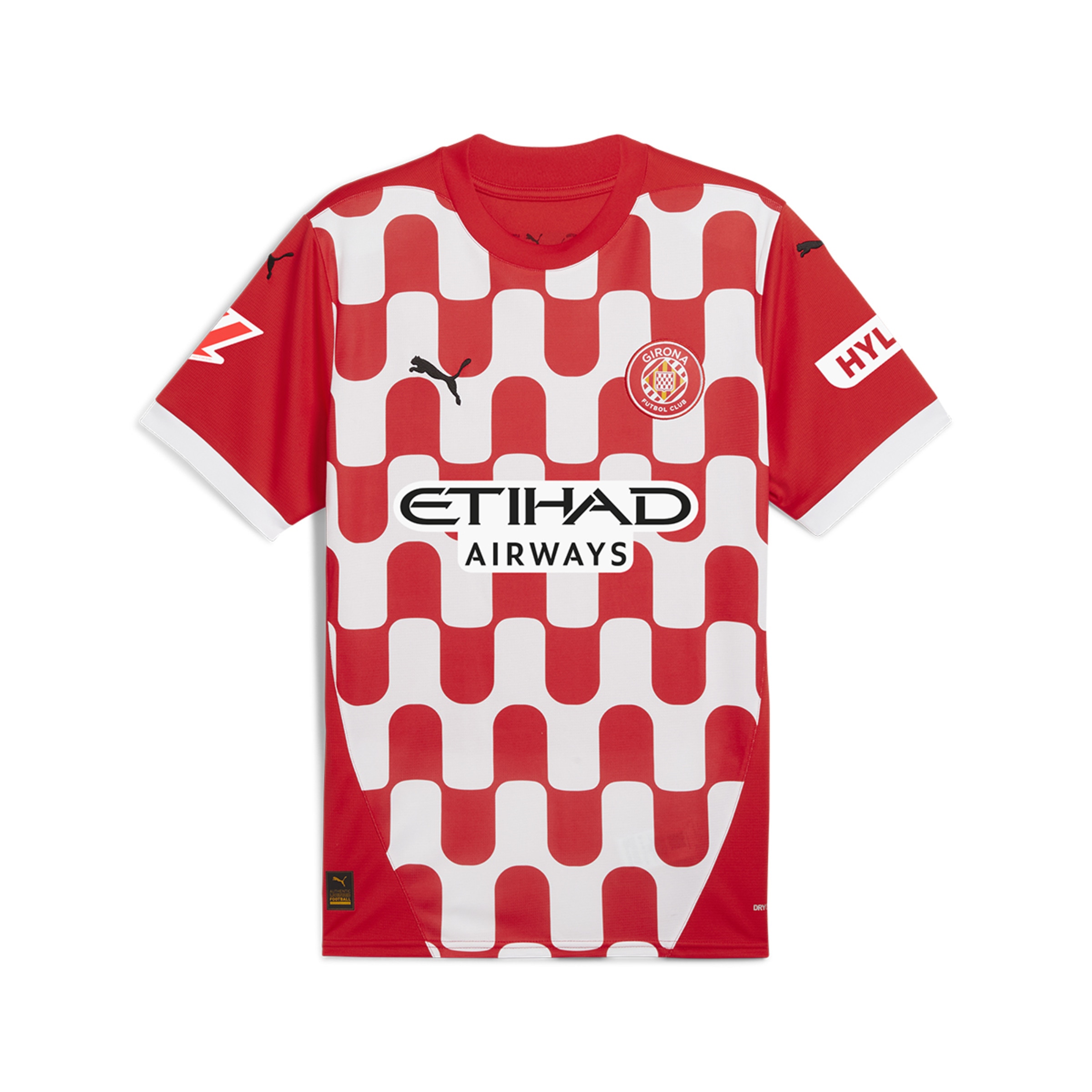 T-shirt de Homem 1.º Equipamento Girona FC 2024-2025 Réplica Vermelho-1