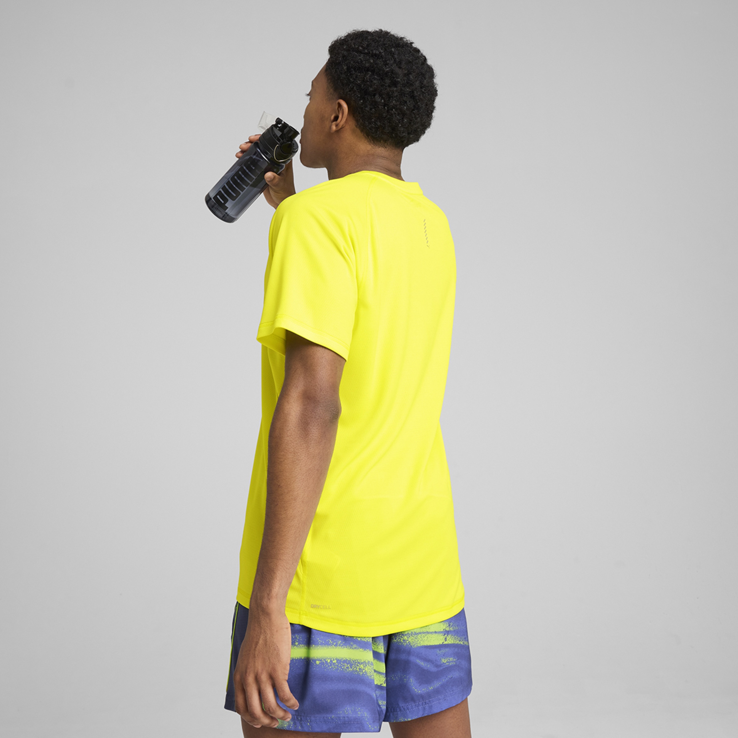 T-shirt de Homem M Run Velocity Tee (POLY) Amarelo-2