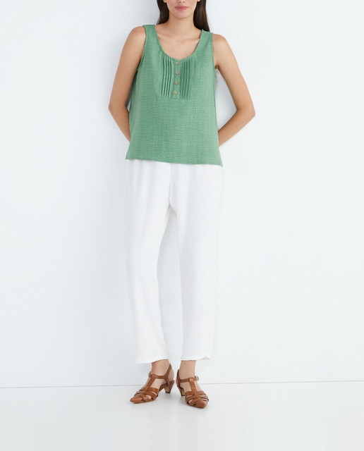 Imagen 0 de Blusa sin mangas lisa