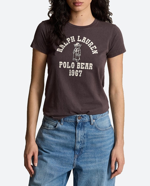 Imagen 0 de Camiseta de mujer de algodón con Polo Bear