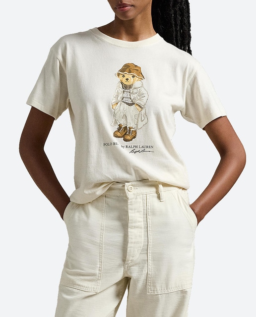 Imagen 0 de Camiseta de mujer de algodón con Polo Bear