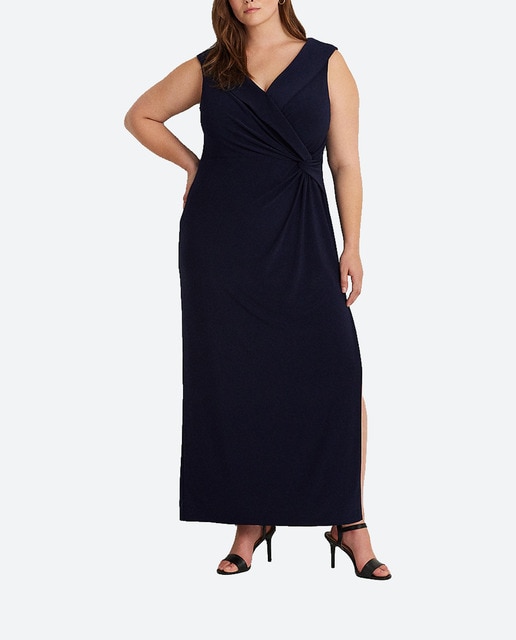 Imagen 0 de Vestido largo talla grande sin mangas