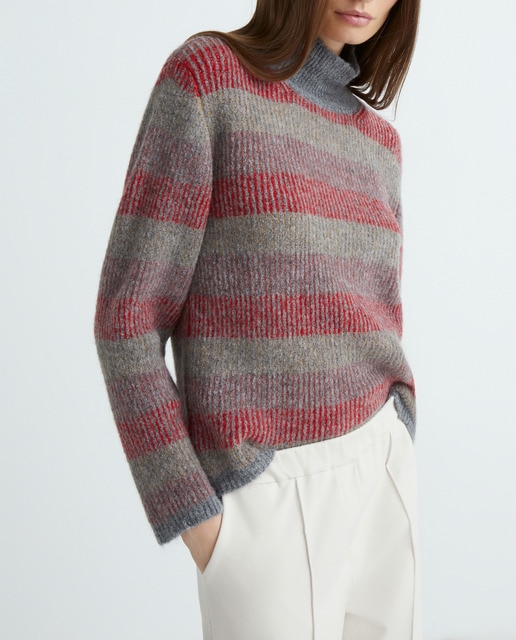 Imagen 0 de Jersey de manga larga y cuello cisne de mujer