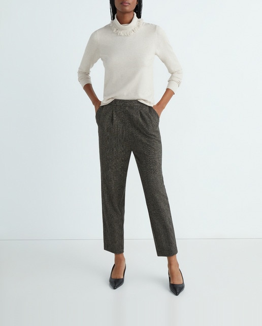 Imagen 0 de Jersey de manga larga y cuello cisne de mujer