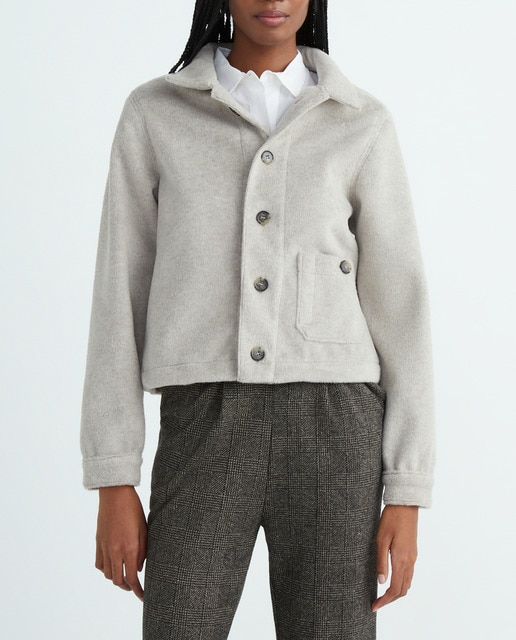 Imagen 0 de Chaqueta de manga larga y cuello polo de mujer