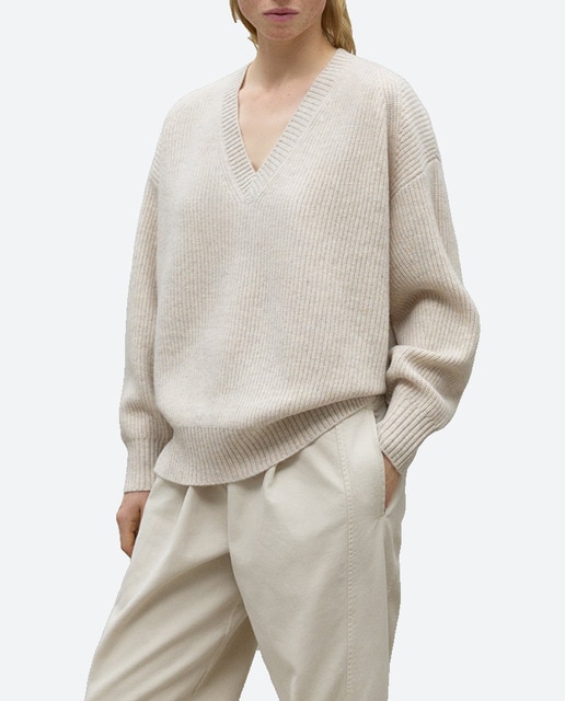 Imagen 0 de Jersey de mujer con cuello pico.