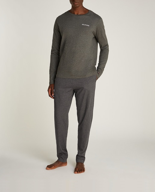 Imagen 0 de Pijama largo de hombre de punto y puño en la pierna