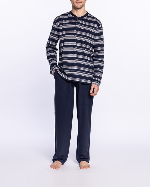 Imagen 0 de Pijama punto de hombre cuello caja