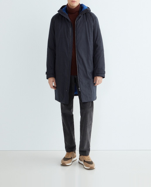Imagen 0 de Gabardina de hombre con capucha.