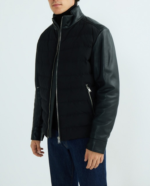 Imagen 0 de Cazadora de hombre de napa y nylon