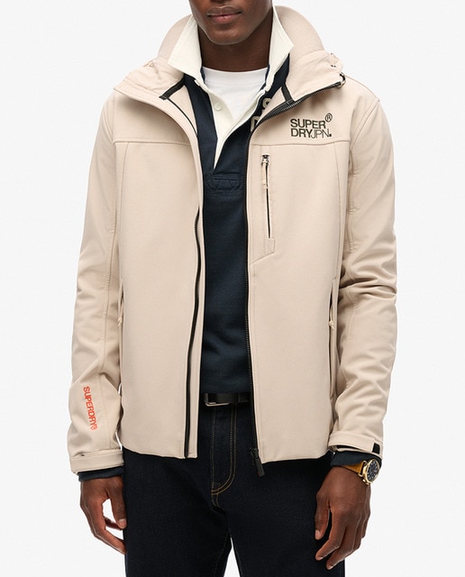 Imagen 0 de Chaqueta trekking con capucha y tejido suave tipo soft shell