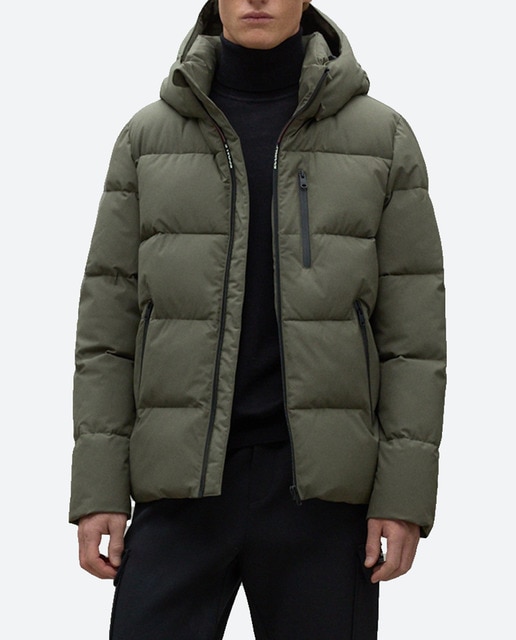 Imagen 0 de Plumífero de hombre acolchada impermeable con capucha