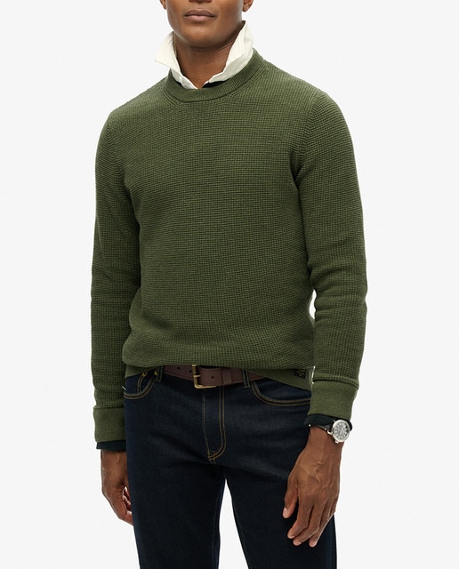 Imagen 0 de Jersey de punto con cuello redondo y textura