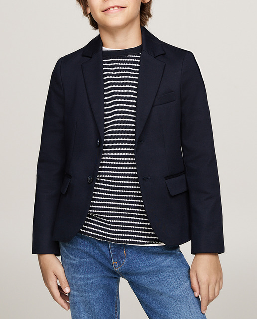 Imagen 0 de Americana de niño con cierre de botones y bolsillos