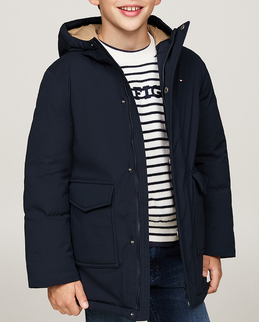 Imagen 0 de Parka de niño con cierre de cremallera y capucha