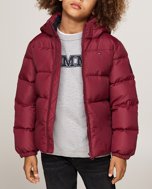 Imagen 0 de Chaqueta acolchada de niño con capucha y cremallera