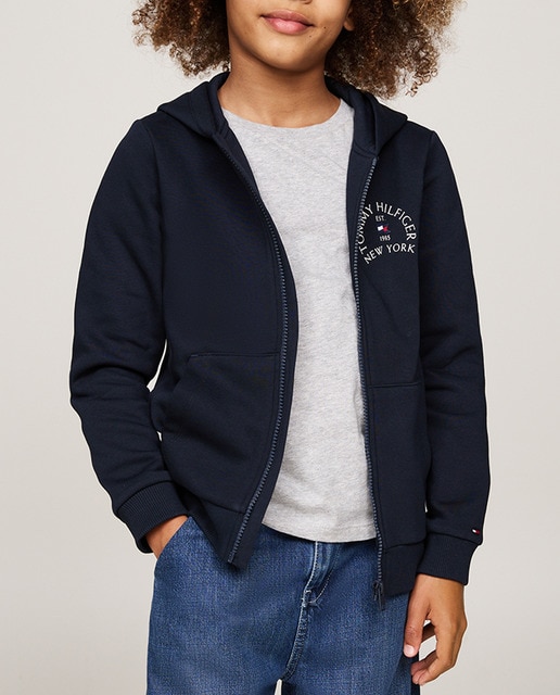 Imagen 0 de Sudadera de niño con capucha y cremallera