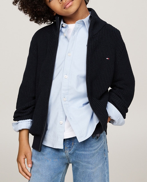 Imagen 0 de Jersey de niño de manga larga con cierre de cremallera