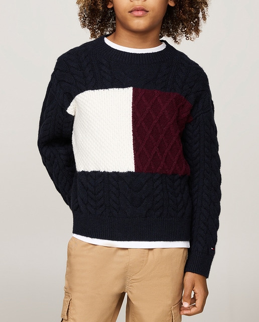 Imagen 0 de Jersey de niño de manga larga con cuello redondo