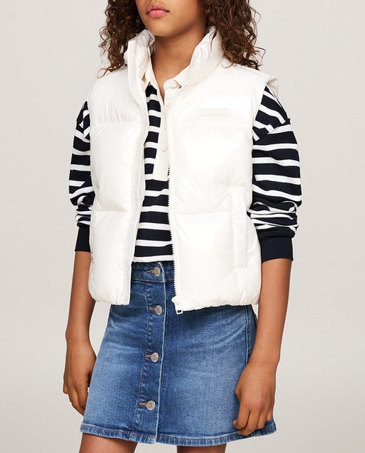 Imagen 0 de Chaleco acolchado de niña con cierre de cremallera