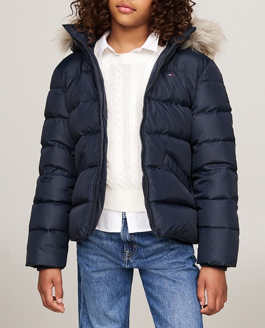 Imagen 0 de Abrigo de niña acolchado con capucha