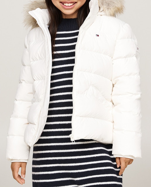 Imagen 0 de Chaqueta acolchada de niña con capucha y cremallera