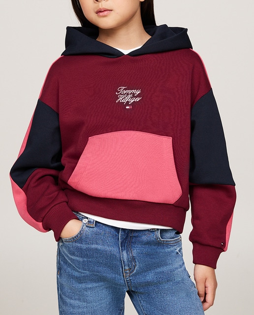Imagen 0 de Sudadera de niña con capucha y sin cremallera