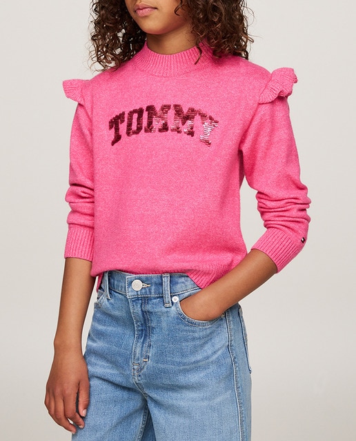 Imagen 0 de Jersey de niña de manga larga y cuello perkins