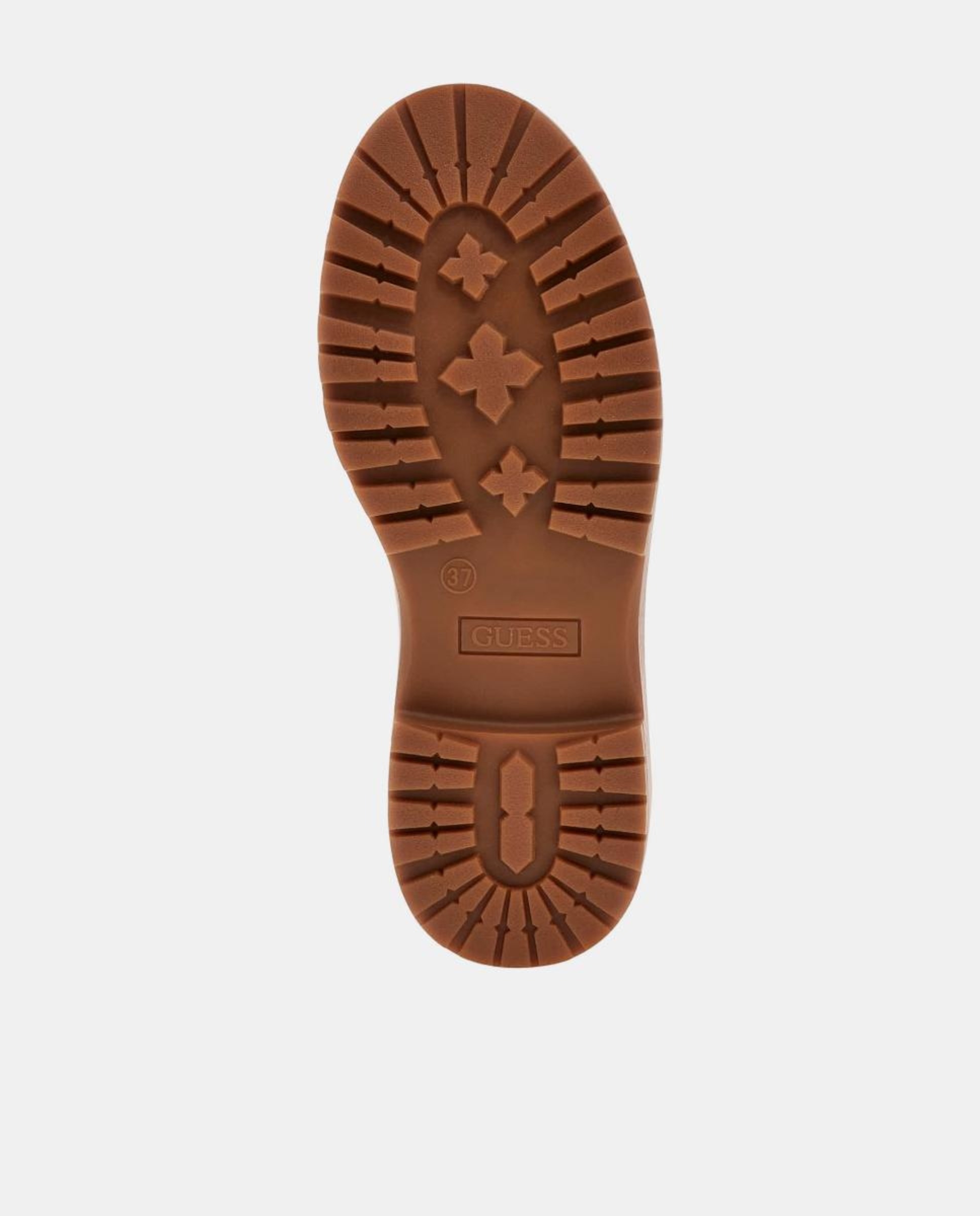 Botas Leavey com Salto Raso e Atacadores Castanho-claro-6