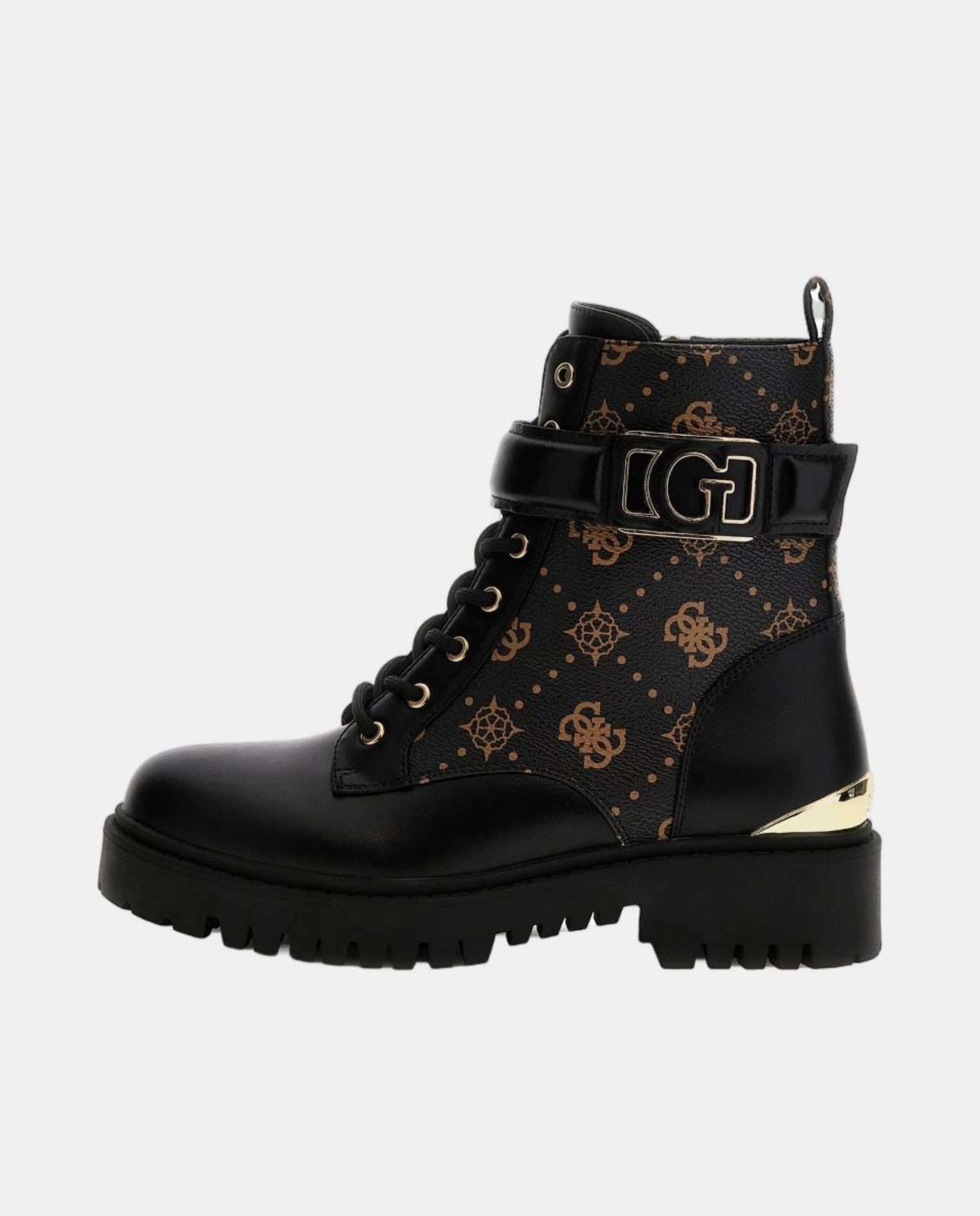 Botins Oranda2 em Polipele com Salto Quadrado Preto-3