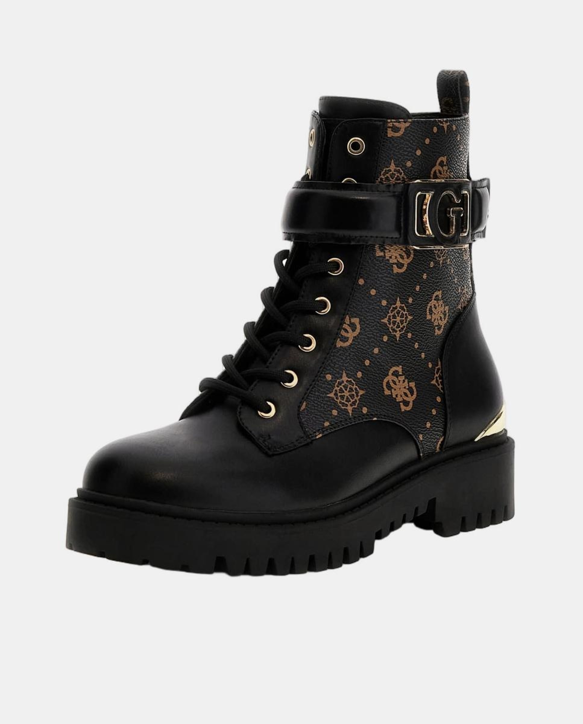 Botins Oranda2 em Polipele com Salto Quadrado Preto-2